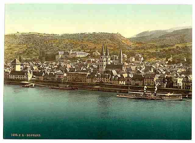 Vintage Boppard the Rhine A4 Photo Print