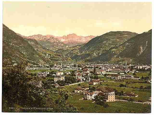 Vintage Bosen and Rosengarten Tyrol A4 Photo Print