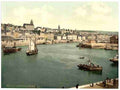 Vintage Boulogne from west pier A4 Photo Print