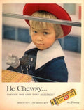 Vintage Boy Gum 1950s Vintage Retro Advert Poster