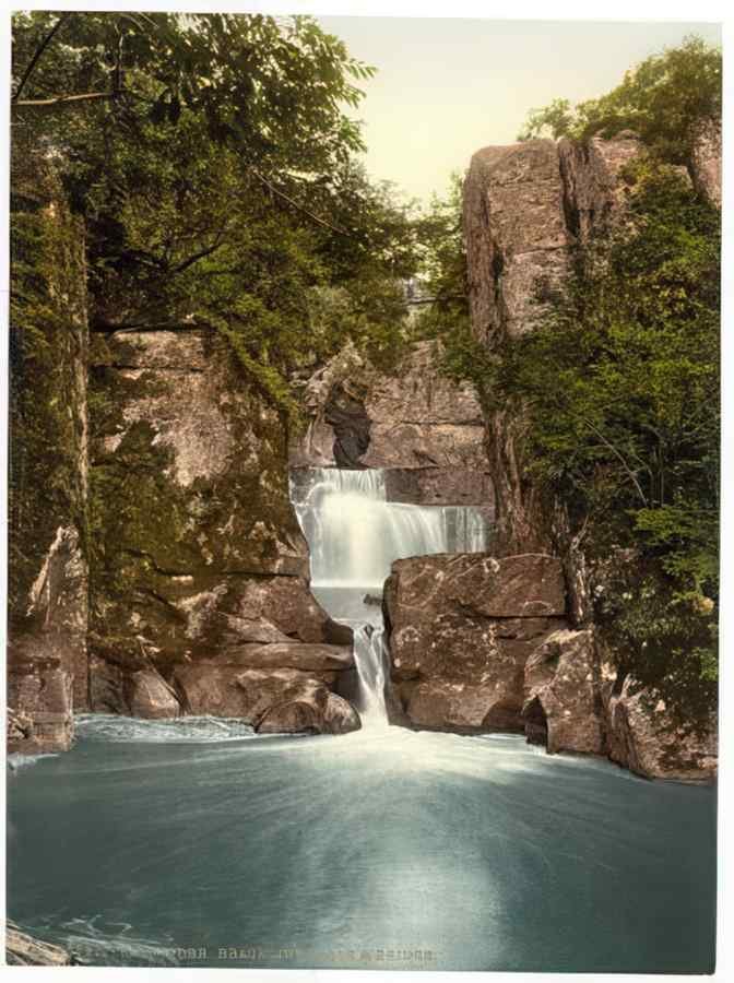 Vintage Bracklinn Falls And Bridge Callander Scotland A4 Photo Print