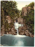 Vintage Bracklinn Falls and bridge Callander A4 Photo Print