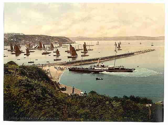 Vintage Breakwater Brixham A4 Photo Print