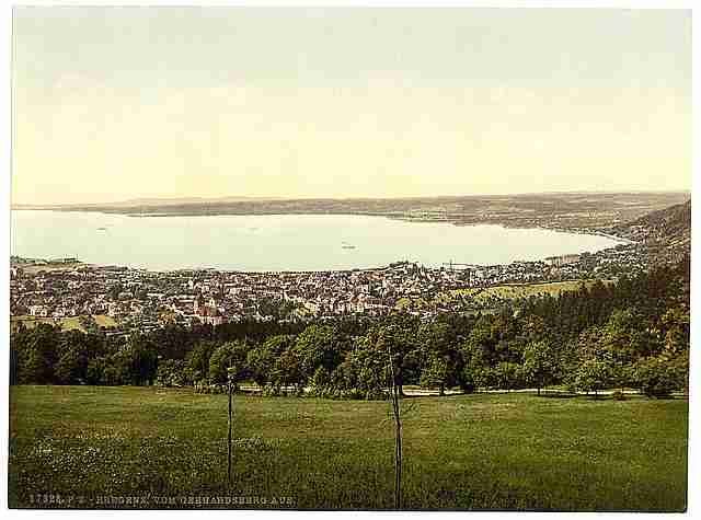 Vintage Bregenz from Gabhardsberg Tyrol A4 Photo Print