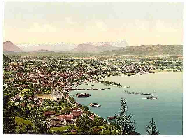 Vintage Bregenz from Haggen Tyrol A4 Photo Print