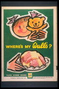 Vintage Bricks Family 1950s Vintage Retro Advert Poster