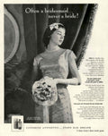 Vintage Bridal Party 1950s Vintage Retro Advert Poster