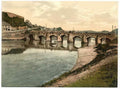 Vintage Bridge Carmarthen Wales A4 Photo Print