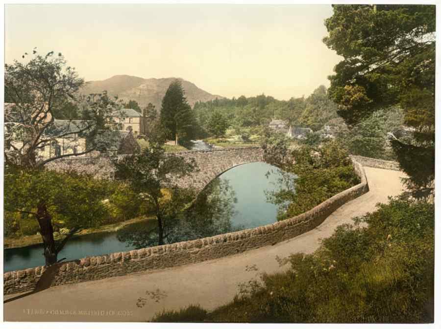 Vintage Bridge Of Ross Comrie Scotland A4 Photo Print