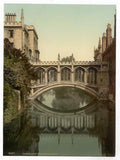 Vintage Bridge Of Sighs Cambridge England A4 Photo Print