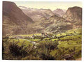 Vintage Brieg Valais Alps of A4 Photo Print
