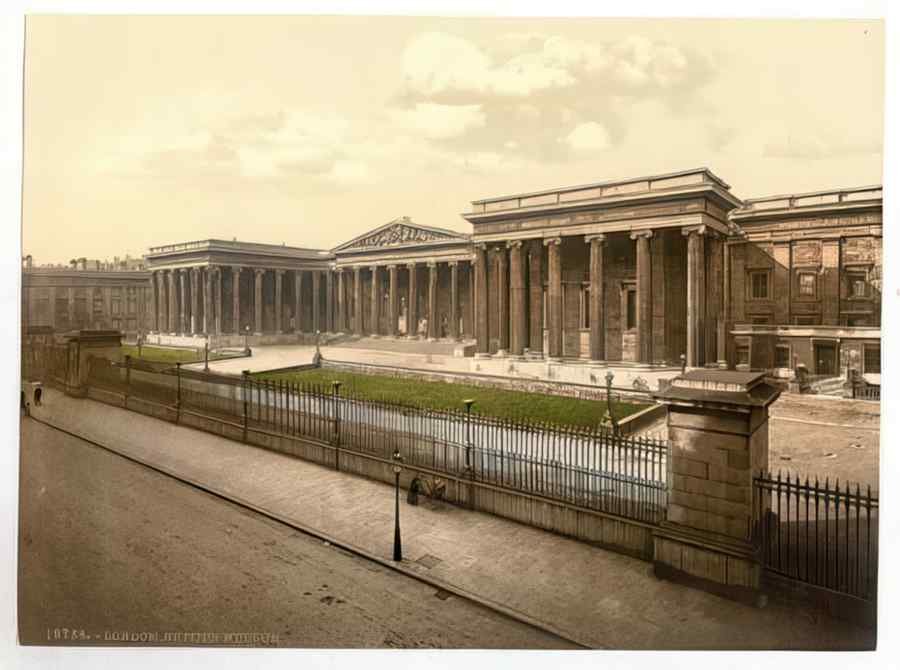 Vintage British Museum London England A4 Photo Print