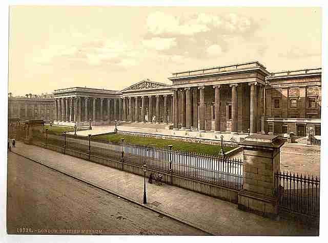 Vintage British Museum London A4 Photo Print