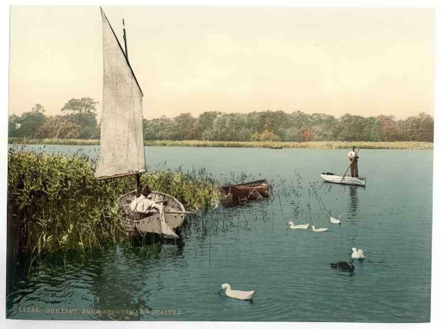 Vintage Broad Ormesby England A4 Photo Print