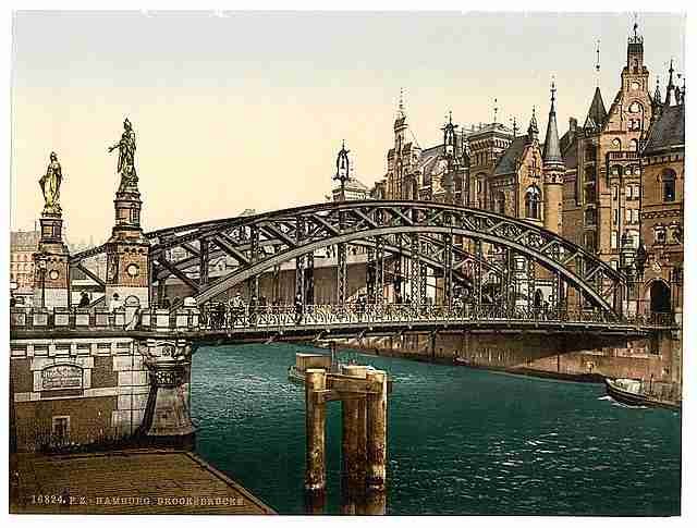 Vintage Brooksbridge Hamburg A4 Photo Print