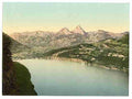 Vintage Brunnen and the Axenstein Lake Lucerne A4 Photo Print