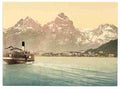 Vintage Brunnen and the Mythen Lake Lucerne II A4 Photo Print
