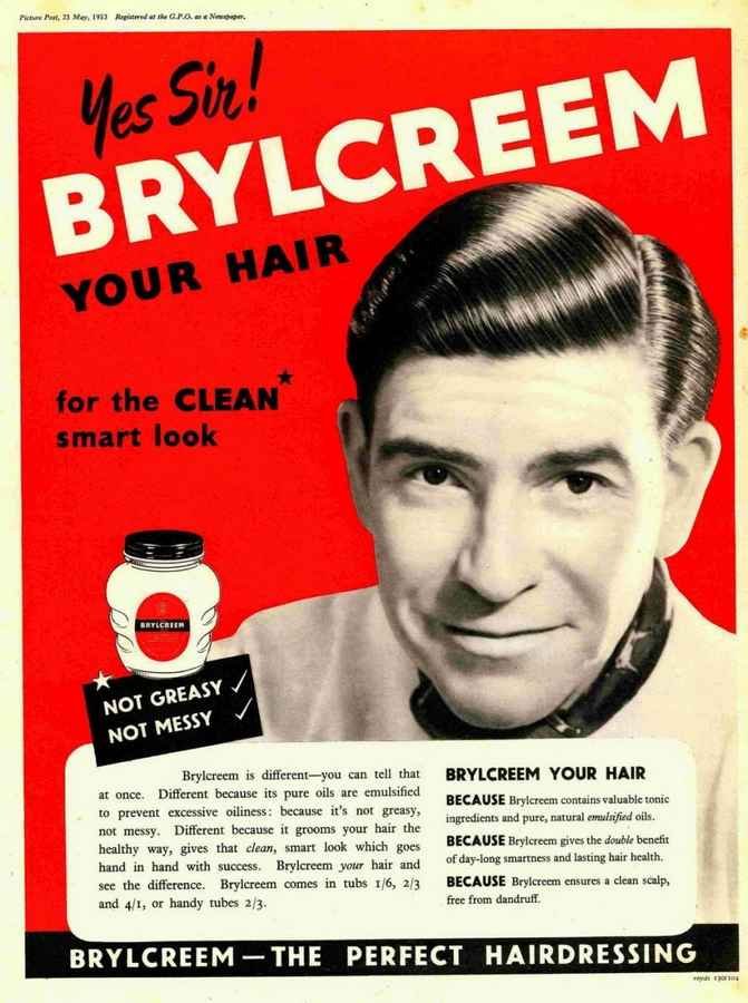 Vintage Brylcreem Ad barber advert A4 Photo Print