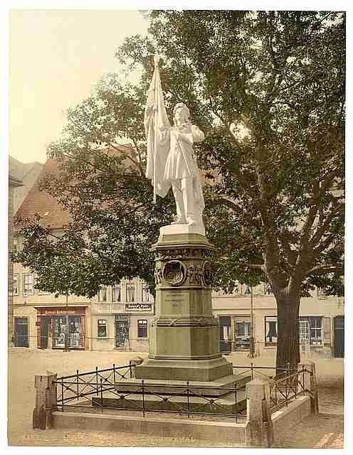 Vintage Burschenschatts Monument Jena Thuringia A4 Photo Print