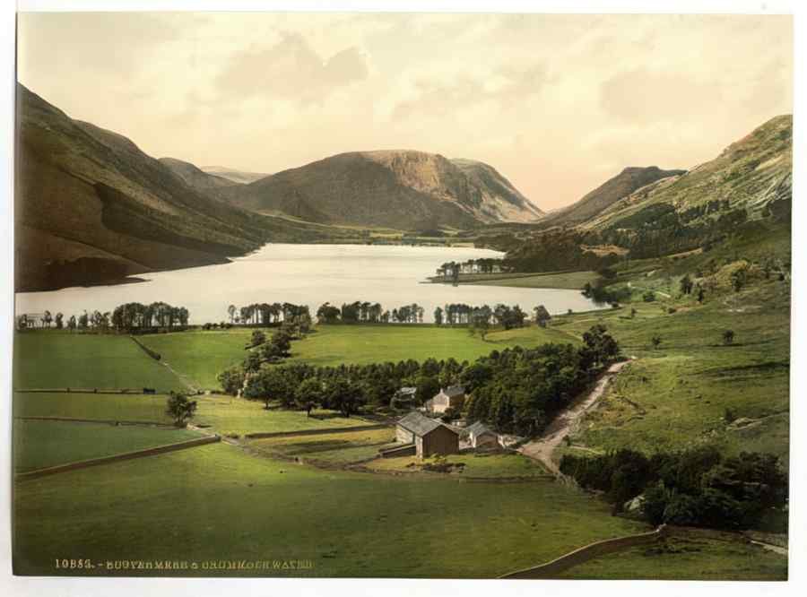 Vintage Buttermere And Crummock Water Lake District England A4 Photo Print
