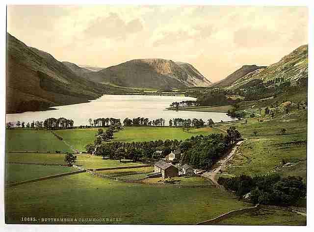 Vintage Buttermere and Crummock Water Lake District A4 Photo Print
