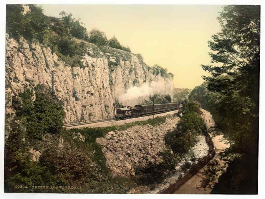 Vintage Buxton Ashwood Dale Derbyshire England A4 Photo Print