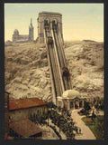 Vintage Cable railway Marseilles A4 Photo Print