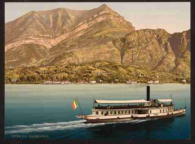 Vintage Cadenabbia Lake Como A4 Photo Print
