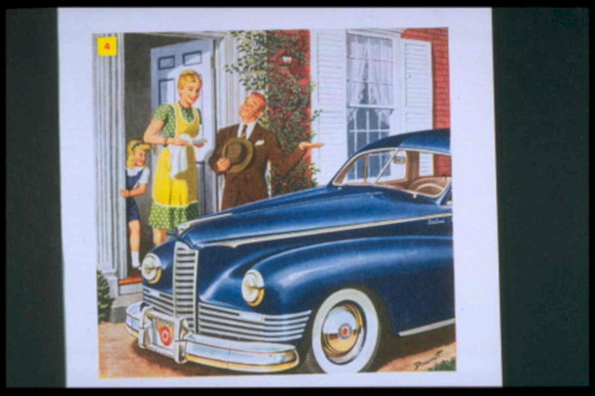 Vintage Cadillac Family 1950s Vintage Retro Advert Poster