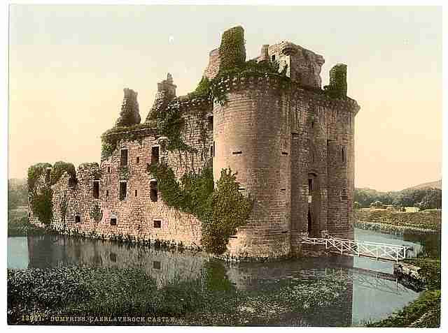 Vintage Caerlaverock Castle Dumfries A4 Photo Print