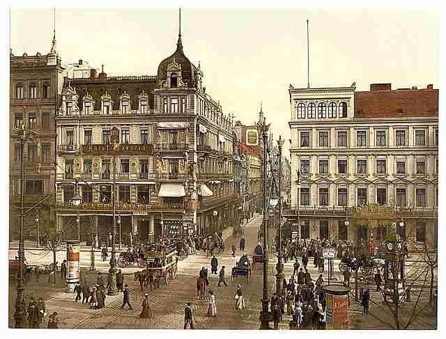 Vintage Cafe Bauer Unter den Linden Berlin A4 Photo Print