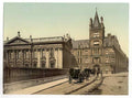 Vintage Caius College And Senate House Cambridge England A4 Photo Print