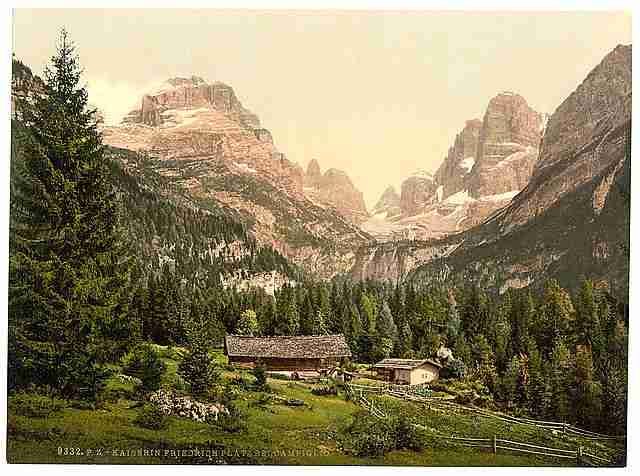 Vintage Campiglio Empress Fredericks Place Tyrol A4 Photo Print