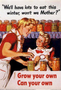 Vintage Canning Jars 1940s Vintage Retro Advert Poster