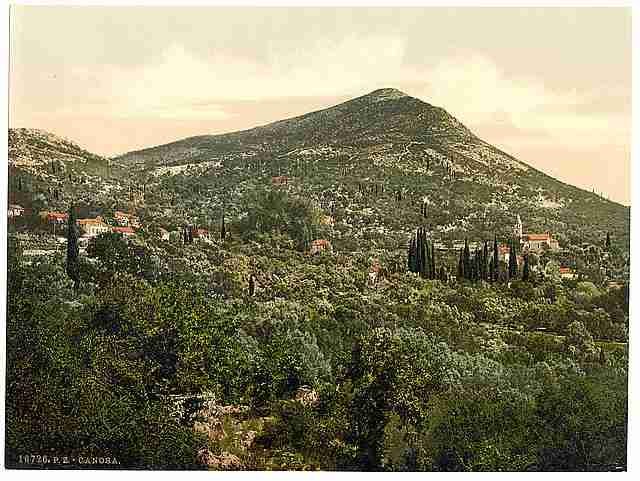 Vintage Canosa general view Dalmatia A4 Photo Print