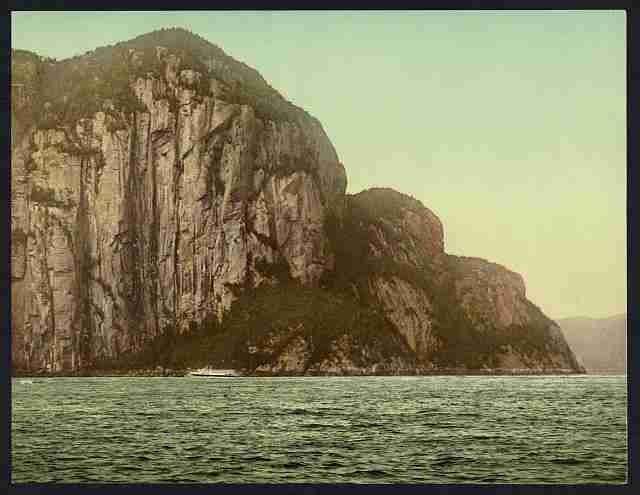 Vintage Cape Trinity on the Saguenay River A4 Photo Print