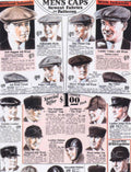 Vintage Caps Styles 1930s Vintage Retro Advert Poster
