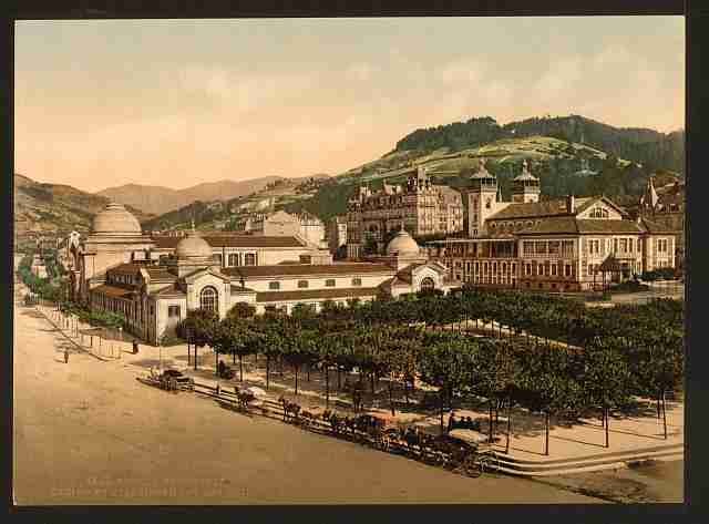Vintage Casino and baths La Bourboule A4 Photo Print