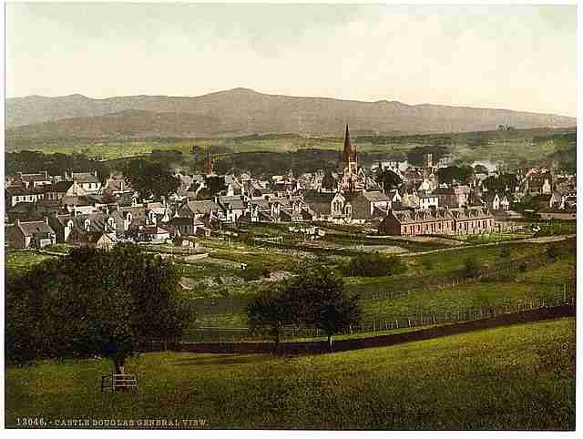 Vintage Castle Douglas from Dunmuir A4 Photo Print