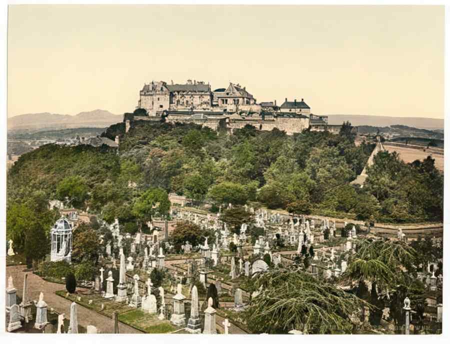 Vintage Castle From Tower Stirling Scotland A4 Photo Print