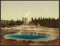 Vintage Castle Geyser Yellowstone National Park A4 Photo Print