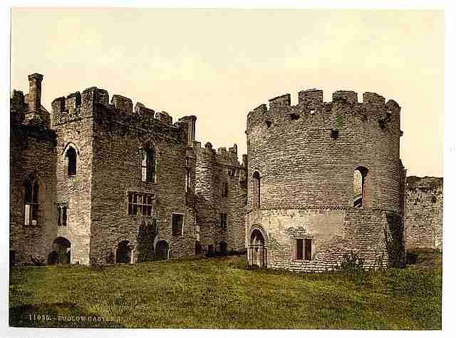 Vintage Castle I Ludlow A4 Photo Print