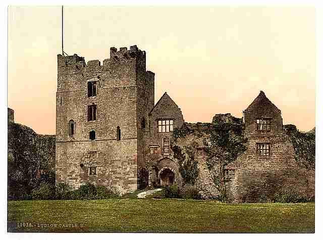 Vintage Castle II Ludlow A4 Photo Print