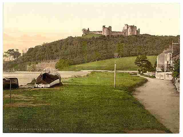 Vintage Castle Llanstephen A4 Photo Print