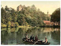 Vintage Castle Pond Altstadt Dresden Saxony A4 Photo Print