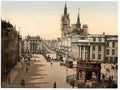 Vintage Castle Street And Municipal Buildings Aberdeen A4 Photo Print