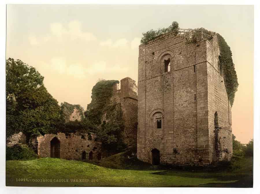Vintage Castle The Keep Goodrich England A4 Photo Print