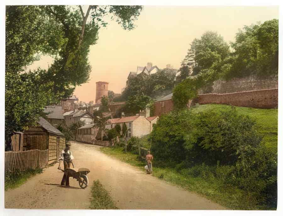 Vintage Castle Tower Rossonwye England A4 Photo Print