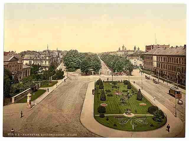 Vintage Castle and polytechnic Hanover Hanover A4 Photo Print