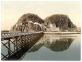 Vintage Castle from pier Dumbarton A4 Photo Print